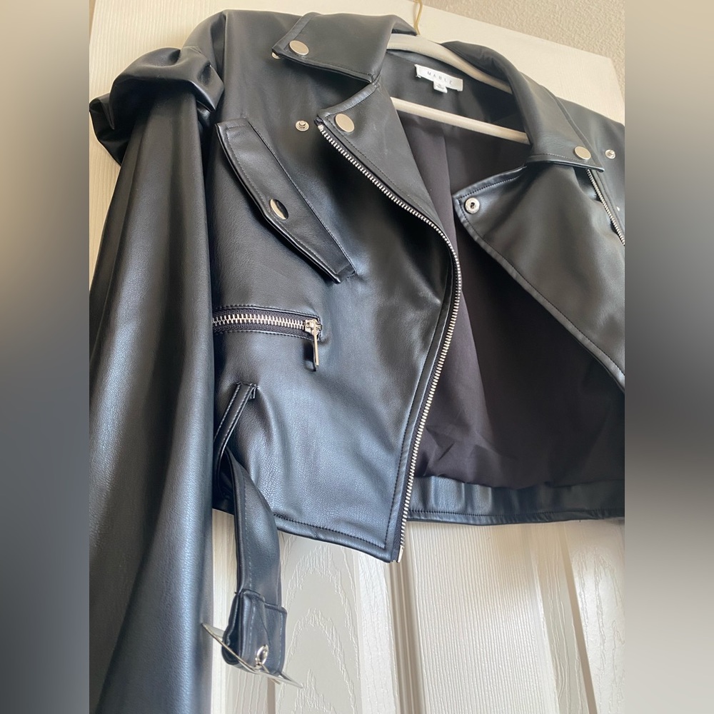 Leather Bomber Jacket